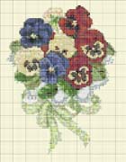 Schema punto croce Bouquet 